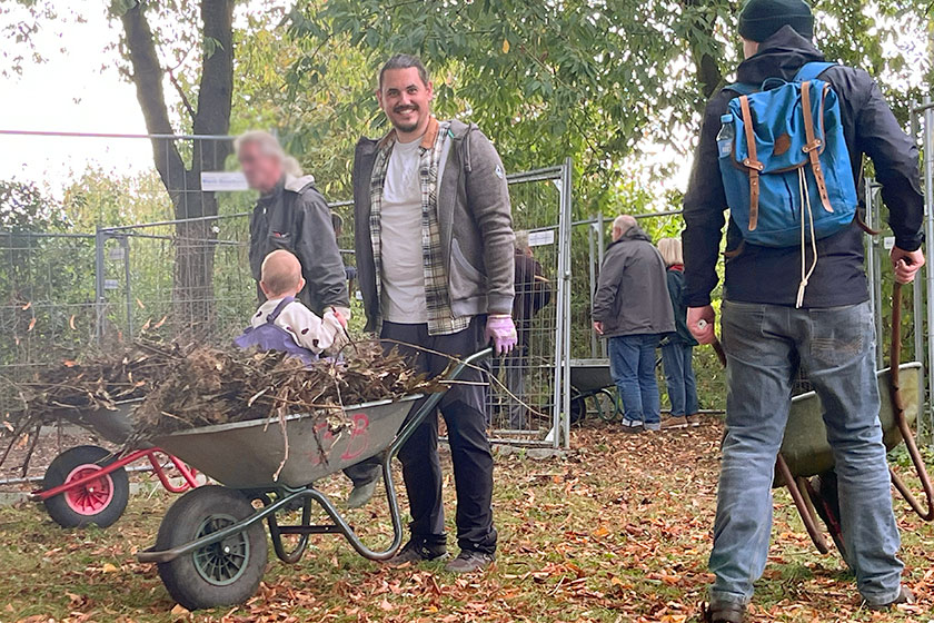 Gemeinschaftsdienst: auch die Kleinsten helfen mit