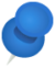 Pin_Blau blauer Pin
